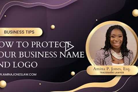 How to get a trademark for your business name and logo - Lawyer Explains