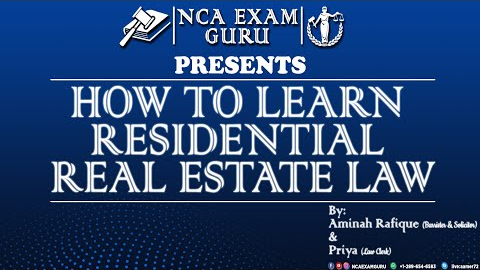 How to Learn Residential & Commercial Real Estate Law