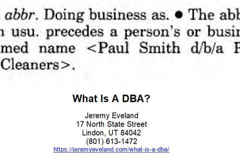 What Is A DBA?