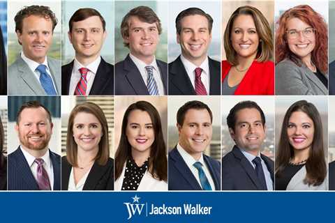 Jackson Walker Announces Election of 16 Attorneys to Partnership