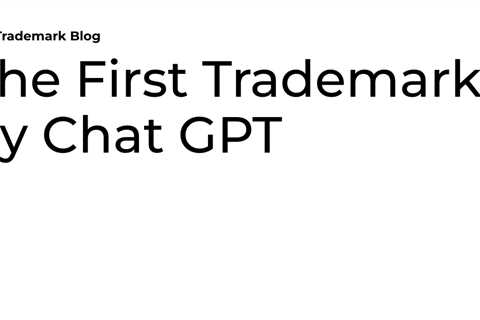 The First Trademarks by Chat GPT