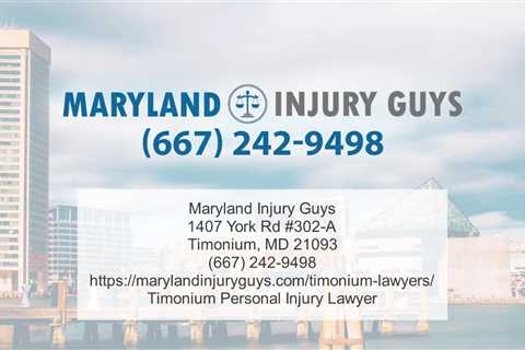 Personal Injury Lawyer Cockeysville, MD