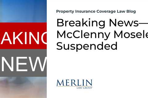 Breaking News—McClenny Moseley Suspended