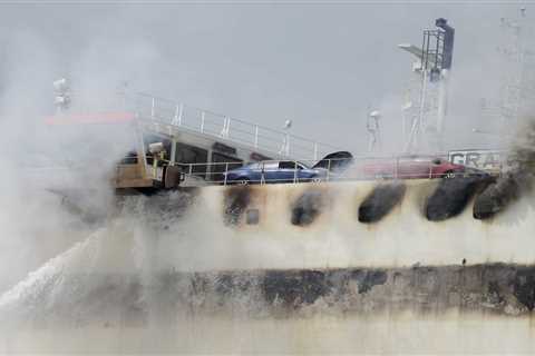 Fire that killed 2 aboard a cargo ship in New Jersey is expected to burn for days