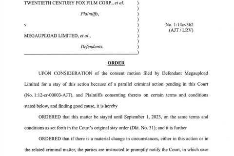 MPA and RIAA Megaupload Lawsuits Are Now ‘Inactive’