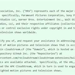 Cloudstream Takes Site and Code Offline in Response to Hollywood Complaint