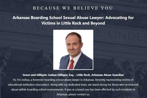 Boarding School Abuse Lawyer Joshua Gillispie Little Rock, AR