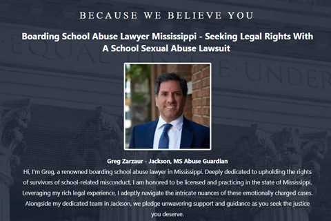 Boarding School Abuse Lawyer Greg Zarzaur Jackson, MS - Abuse Guardian