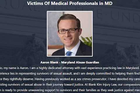 Doctor Sexual Abuse Lawyer Aaron Blank Baltimore, MD - Abuse Guardian