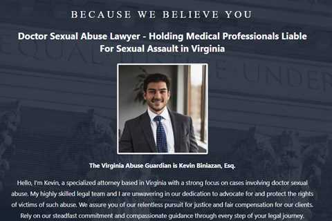 Doctor Sexual Abuse Lawyer Kevin Biniazan Virginia - Abuse Guardian