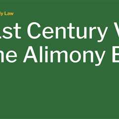 A 21st Century Visit to the Alimony Bar
