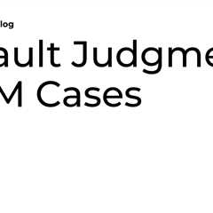 Default Judgments in TM Cases