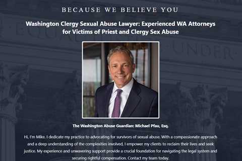 Clergy Abuse Lawyer Mike Pfau Washington