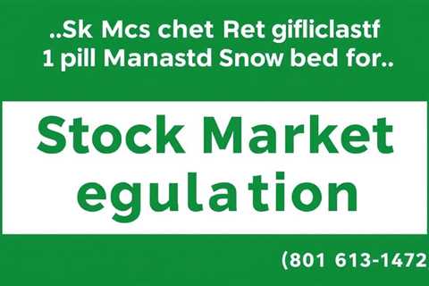 Stock Market Regulations — Lawyer Jeremy Eveland (801) 613–1472