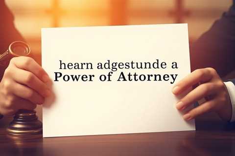 What Can The Agent Under A Power Of Attorney Do?