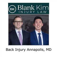 Back Injury Annapolis, MD - Blank Kim Injury Law's Podcast