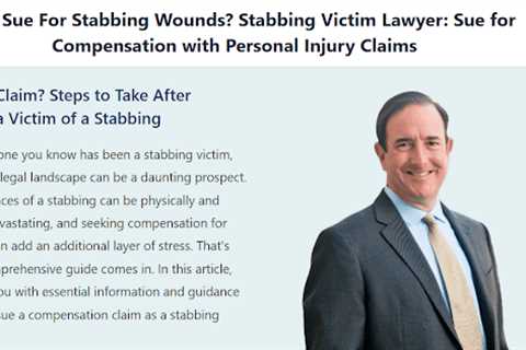 Can I sue for being stabbed in California · Monday, Jun 9 📸
