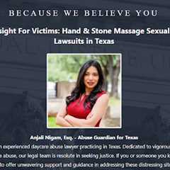 Hand and Stone Abuse Lawyer TX - Anjali Nigam - Abuse Guardian · Thursday, Jul 17 📸