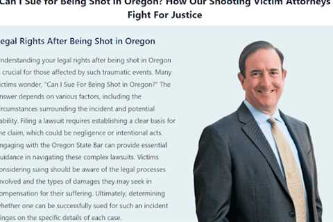 Can I Sue For Being Shot in Connecticut · Wednesday, Oct 15 📸