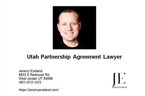 Utah Partnership Agreement Lawyer